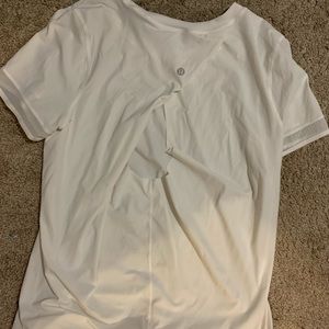 white lululemon top